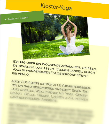 Kloster-Yoga zum Frühlingsanfang Tagesseminar Karana Yoga