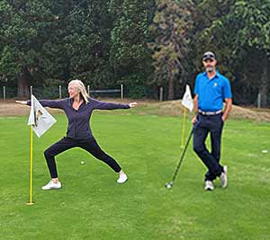 Yoga und Golf